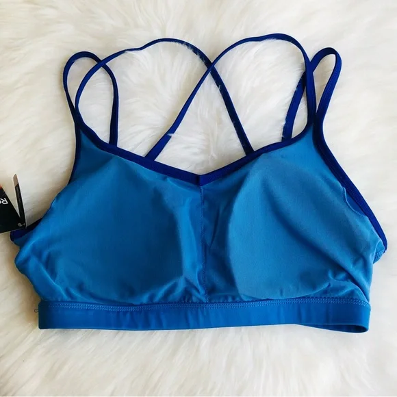 Women's Reebok Blue Sports Bra Size M - Picture 7 of 9